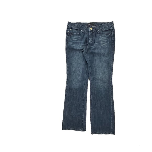 Mossimo Denim Denim - Mossimo Bootcut Women's size 12 Dark Wash Blue Denim jeans